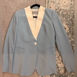 MARELLA Blue and Cream Striped Blazer